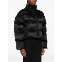 Geci de iarna Dama - Geci de iarna Balenciaga Cropped Puffer Jacket with logo motif BLACK Femei (BM 18975868) - B-mall.ro