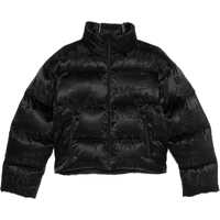 Geci de iarna Cropped Puffer Jacket with logo motif Femei