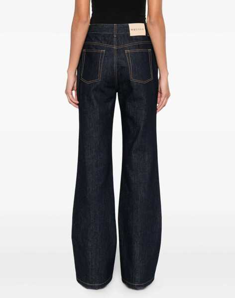 Blugi Alexander McQueen Denim Jeans feature a straight leg DARK BLUE WASH Femei (BM 18975877) 4