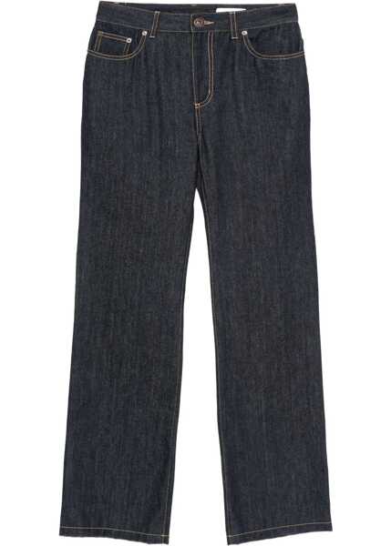 Blugi Alexander McQueen Denim Jeans feature a straight leg DARK BLUE WASH Femei (BM 18975877) 1
