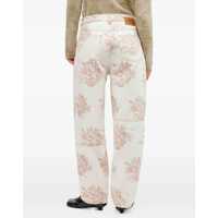 Blugi Ganni Dama - Blugi Ganni Stary floral-print Jeans EGRET Femei (BM 18975886) - B-mall.ro