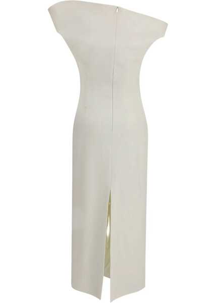 Rochii Magda Butrym White off-shoulder midi Dress CREAM Femei (BM 18975889) 2