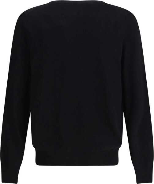 Pulovere Alexander McQueen Logoed wool Sweater BLACK/LUST RED Barbati (BM 18975895) 2