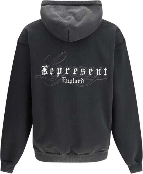 Bluze de trening REPRESENT Legacy Overprint Hoodie VINTAGE BLACK Barbati (BM 18975898) 2