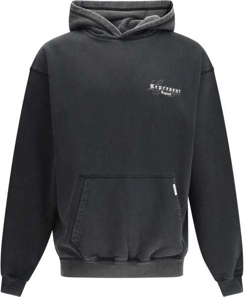 Bluze de trening REPRESENT Legacy Overprint Hoodie VINTAGE BLACK Barbati (BM 18975898) 1