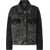 Pinko The Trucker jacket with mini studs LAVAGGIO DARK GRAY