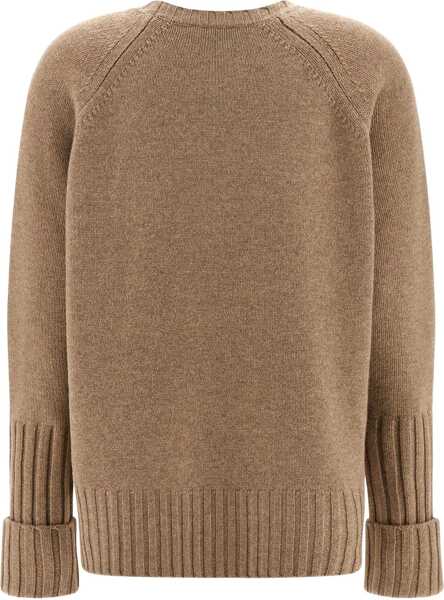 Pulovere Tory Burch Merino wool Sweater MELANGE OATMEAL Femei (BM 18975994) 2