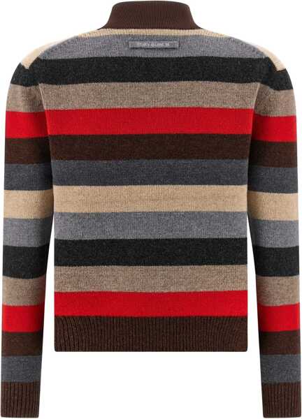 Pulovere Tory Burch Merino Wool Turtleneck Sweater RED WIDE STRIPE Femei (BM 18976003) 2