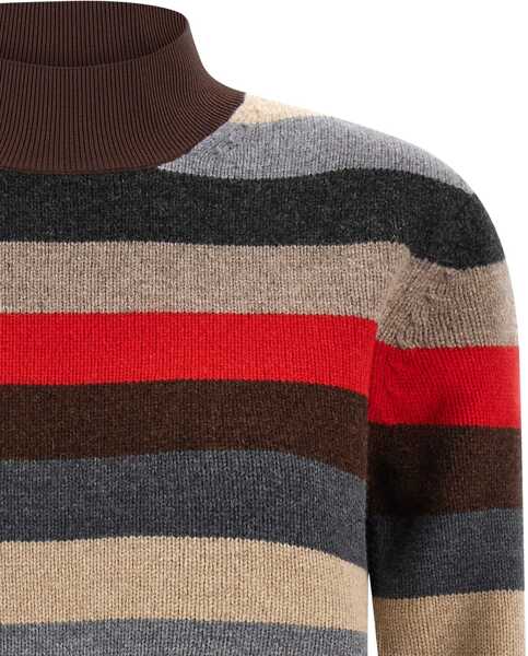 Pulovere Tory Burch Merino Wool Turtleneck Sweater RED WIDE STRIPE Femei (BM 18976003) 3