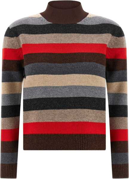 Pulovere Tory Burch Merino Wool Turtleneck Sweater RED WIDE STRIPE Femei (BM 18976003) 1