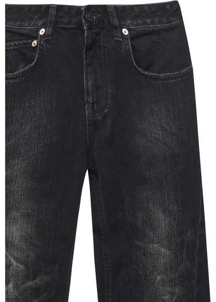 Blugi Balenciaga Wide-leg Cotton Jeans BLACK FADE OUT Femei (BM 18976006) 3