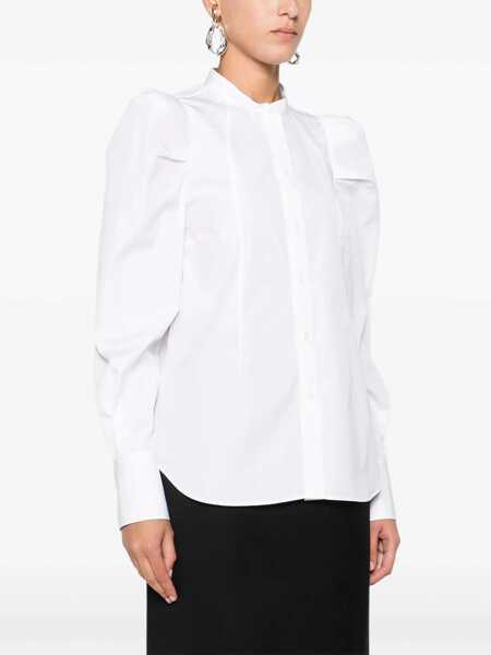 Camasi casual Alexander McQueen White Shirt with mandarin collar OPTICALWHITE Femei (BM 18976033) 3