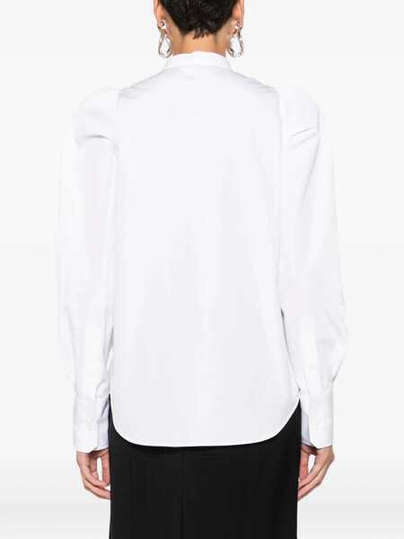 Camasi casual Alexander McQueen White Shirt with mandarin collar OPTICALWHITE Femei (BM 18976033) 4