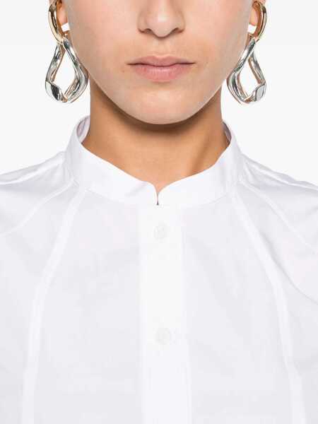 Camasi casual Alexander McQueen White Shirt with mandarin collar OPTICALWHITE Femei (BM 18976033) 5