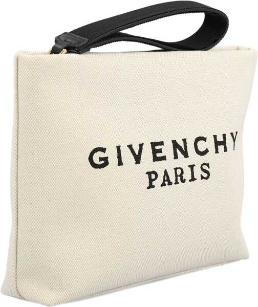 Genti de mana Givenchy Canvas Pochette BEIGE/BLACK Femei (BM 18976057) 3