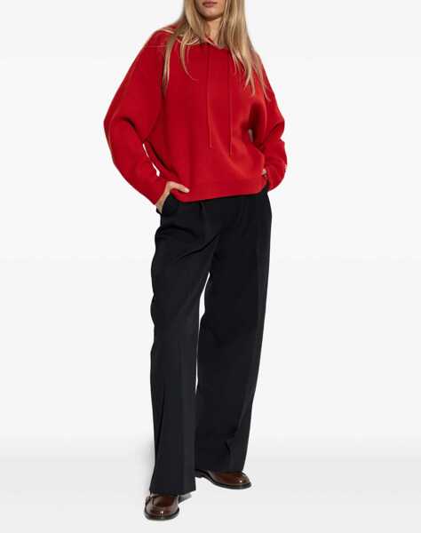 Bluze de trening Tory Burch Cropped Hoodie WINTERBERRY RED Femei (BM 18976072) 2