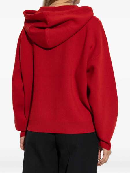 Bluze de trening Tory Burch Cropped Hoodie WINTERBERRY RED Femei (BM 18976072) 4