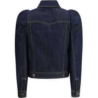 Jachete Dama - Jachete Alexander McQueen Denim Jacket with pointed shoulders DARK BLUE WASH Femei (BM 18976099) - B-mall.ro