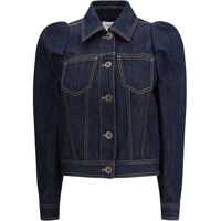 Jachete Denim Jacket with pointed shoulders Femei