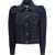 Alexander McQueen Denim Jacket with pointed shoulders DARK BLUE WASH