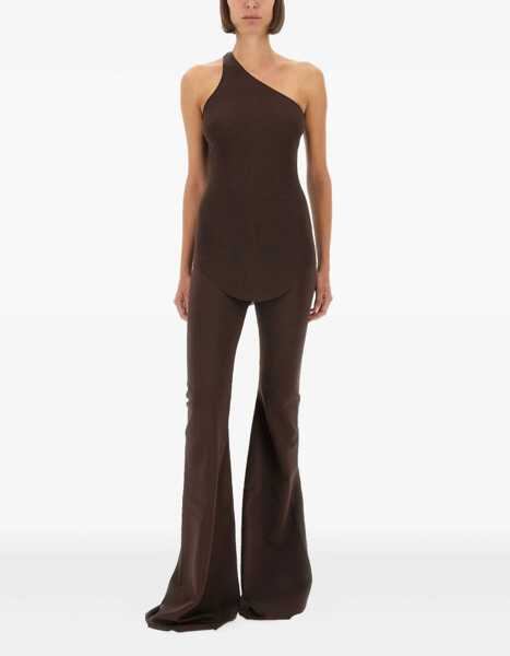 Pantaloni casual RICK OWENS LILIES Dirt Bolan Raisin Pants BROWN Femei (BM 18976147) 2