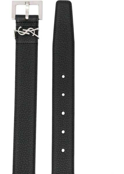 Curele Saint Laurent Cassandras Belt BLACK Barbati (BM 18976162) 2