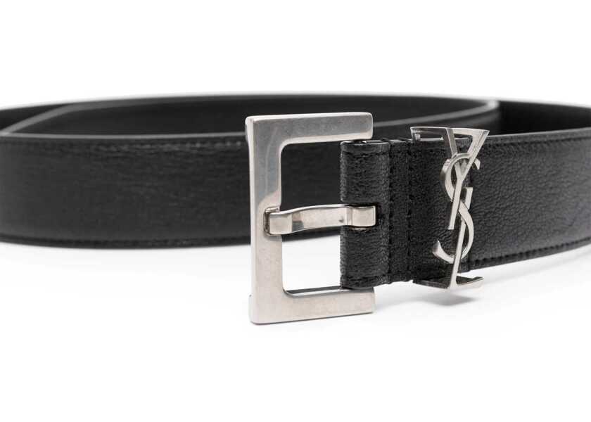 Curele Saint Laurent Cassandras Belt BLACK Barbati (BM 18976165) 2