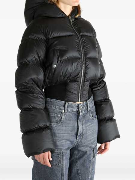 Geci de iarna Rick Owens Down Jacket With Hood BLACK Femei (BM 18976183) 3