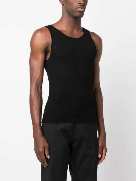 Tricouri Saint Laurent Canottiera Cassandre BLACK Barbati (BM 18976186) 3