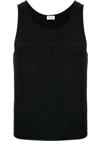 Tricouri Saint Laurent Canottiera Cassandre BLACK Barbati (BM 18976186) 1