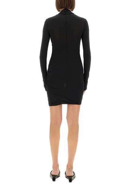 Rochii casual RICK OWENS LILIES Dress With Drape BLACK Femei (BM 18976210) 3