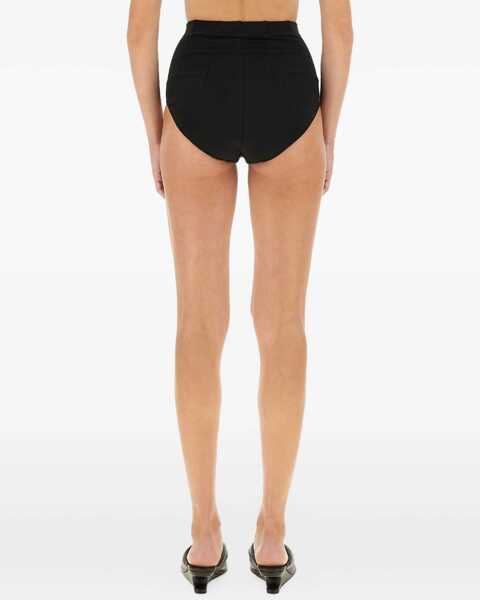 Pantaloni scurti RICK OWENS LILIES High Waisted Shorts BLACK Femei (BM 18976219) 4