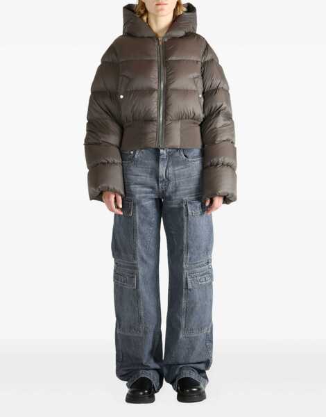 Geci de iarna Rick Owens Down Jacket With Hood BROWN Femei (BM 18976222) 2