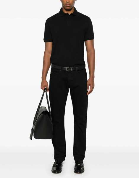 Tricouri Polo Saint Laurent Cassandre Polo. BLACK Barbati (BM 18976234) 2