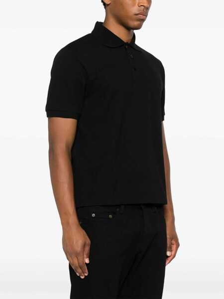 Tricouri Polo Saint Laurent Cassandre Polo. BLACK Barbati (BM 18976234) 3
