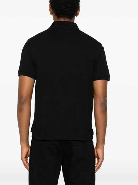 Tricouri Polo Saint Laurent Cassandre Polo. BLACK Barbati (BM 18976234) 4