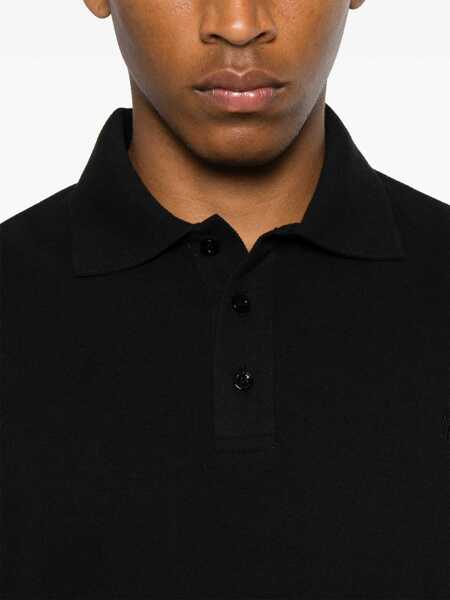 Tricouri Polo Saint Laurent Cassandre Polo. BLACK Barbati (BM 18976234) 5