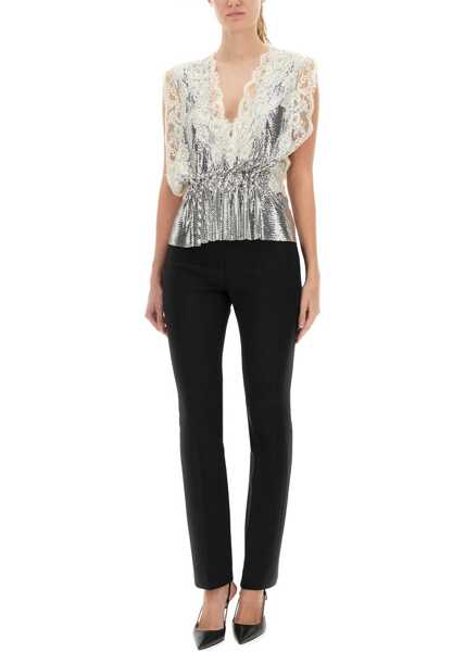Bluze RABANNE Lace And Sequin Top SILVER Femei (BM 18976255) 2