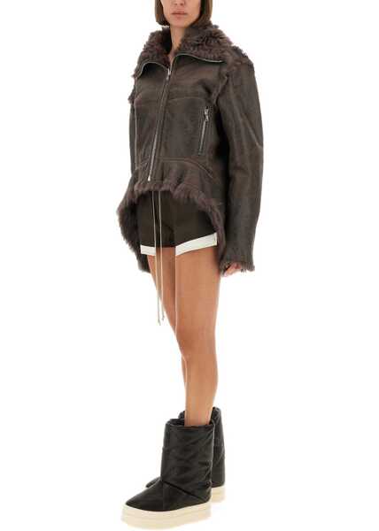 Pantaloni scurti Rick Owens Fog Boxer Shorts BROWN Femei (BM 18976261) 2