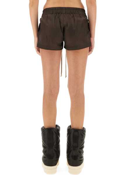 Pantaloni scurti Rick Owens Fog Boxer Shorts BROWN Femei (BM 18976261) 3