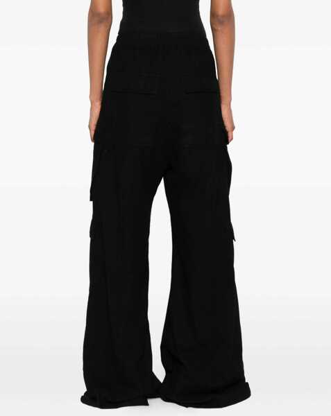 Pantaloni casual Rick Owens Double Cargo Jumbo Belas Pants BLACK Femei (BM 18976264) 4