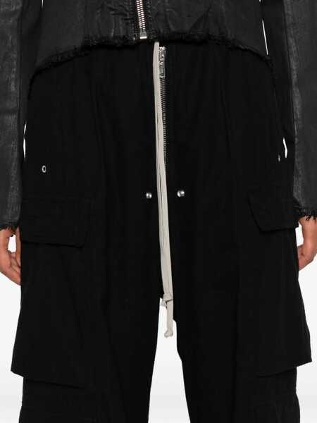 Pantaloni casual Rick Owens Double Cargo Jumbo Belas Pants BLACK Femei (BM 18976264) 5