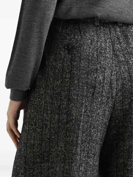 Pantaloni casual Dolce & Gabbana Striped Wool Pants GREY Femei (BM 18976276) 5