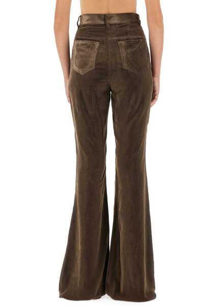 Pantaloni casual Rick Owens Pants Bolan BROWN Femei (BM 18976285) 3