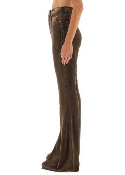 Pantaloni casual Rick Owens Pants Bolan BROWN Femei (BM 18976285) 4