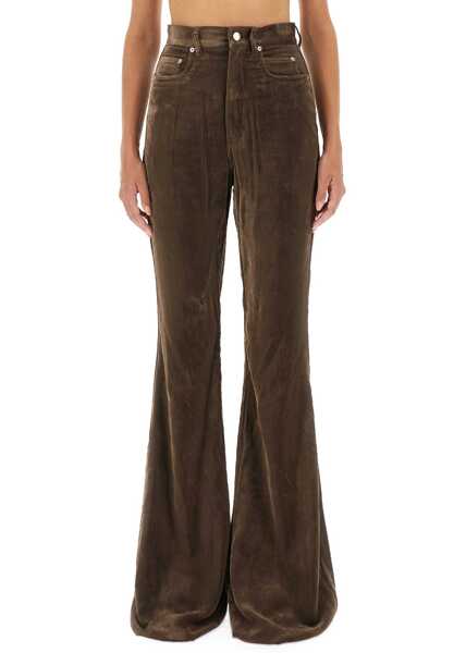Pantaloni casual Rick Owens Pants Bolan BROWN Femei (BM 18976285) 1