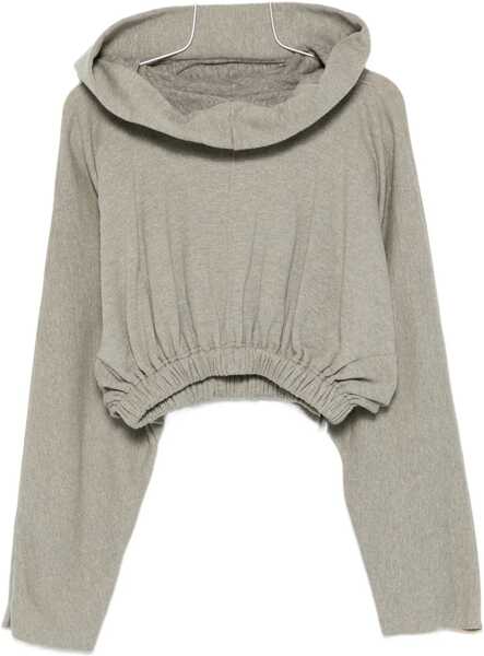 Bluze de trening Rick Owens Cropped Hooded Tunic Sweatshirt GREY Femei (BM 18976303) 1