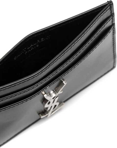 Portofele Saint Laurent Card Holder Cassandras BLACK Barbati (BM 18976342) 3