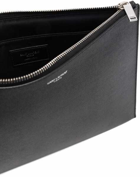 Huse mobil & tablete Saint Laurent Tablet Holder With Zipper BLACK Barbati (BM 18976357) 5