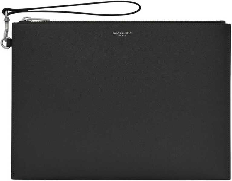 Huse mobil & tablete Saint Laurent Tablet Holder With Zipper BLACK Barbati (BM 18976357) 1